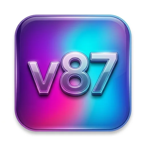 v87 Logo - Resmi